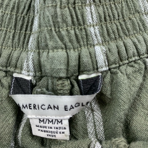 AE High-Waisted Paperbag Soft Short Green Stripe - Picture 5 of 13